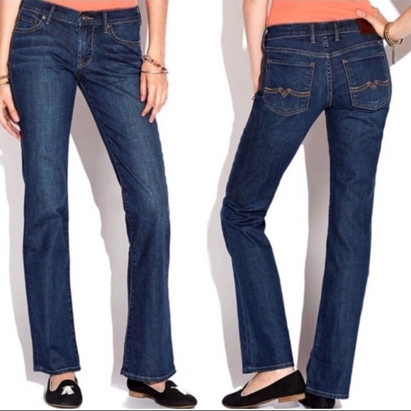 Lucky Brand Women's Size 6/28 Sweet N Low Dark Wash Distressed Bootcut J… - Picture 1 of 12